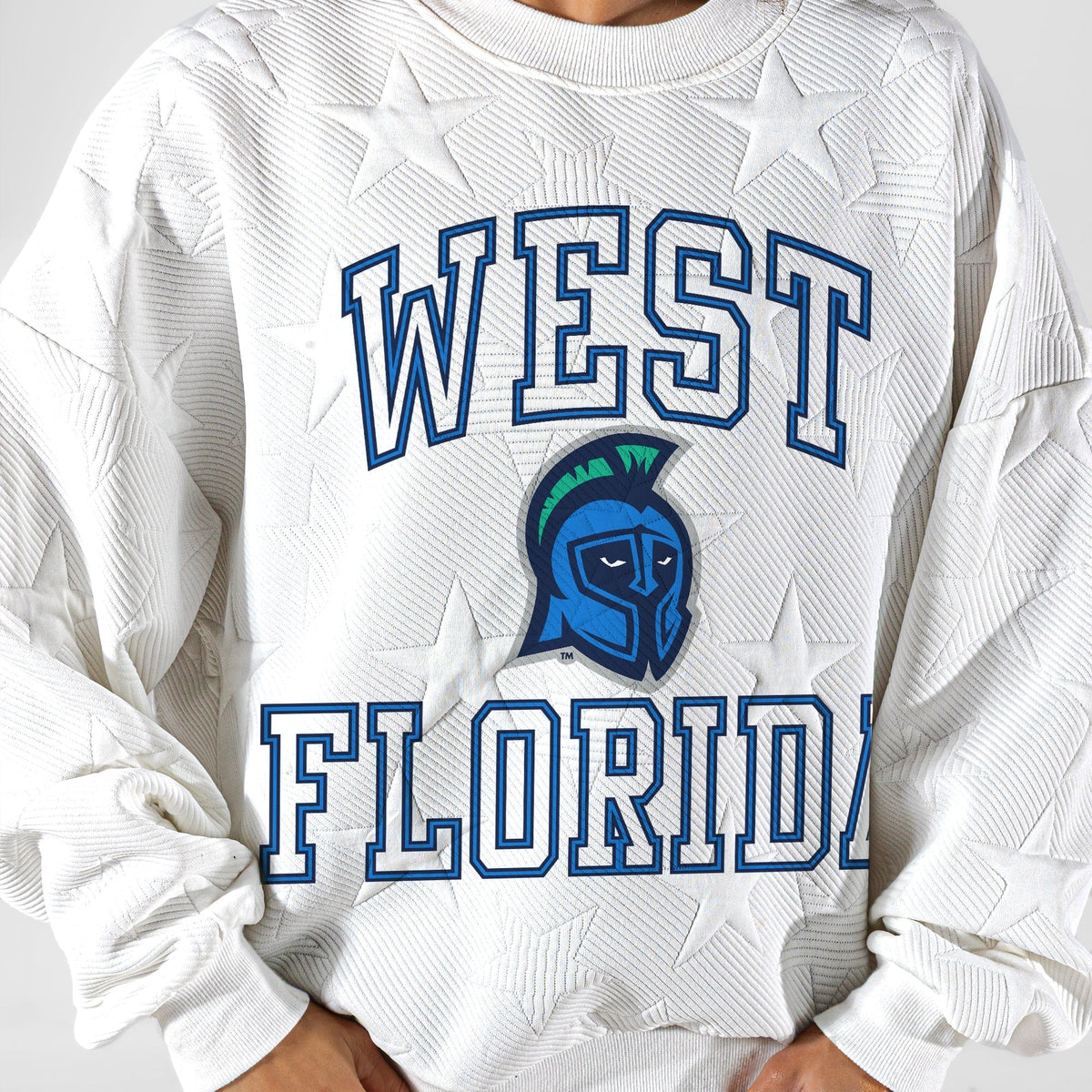 WEST FLORIDA ARGONAUTS BIG PLAY ENERGY EMBOSSED STAR CREWNECK