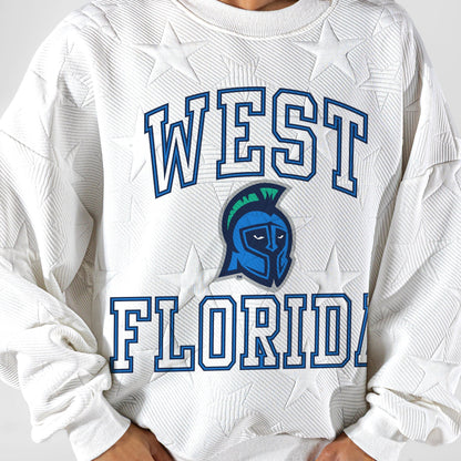 WEST FLORIDA ARGONAUTS BIG PLAY ENERGY EMBOSSED STAR CREWNECK