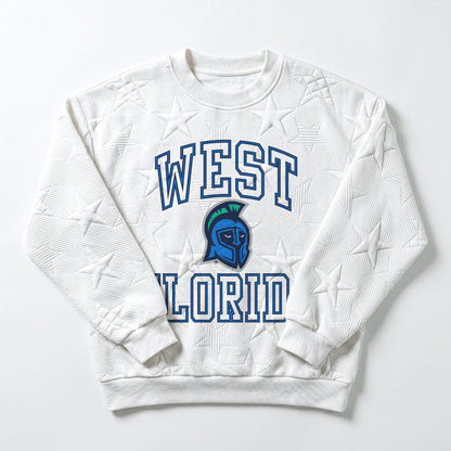 WEST FLORIDA ARGONAUTS BIG PLAY ENERGY EMBOSSED STAR CREWNECK