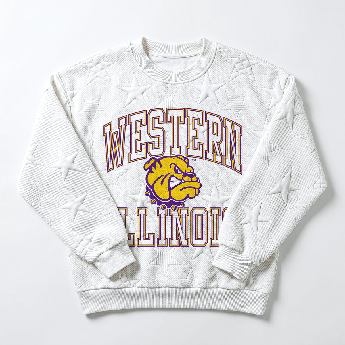 WESTERN ILLINOIS LEATHERNECKS BIG PLAY ENERGY EMBOSSED STAR CREWNECK