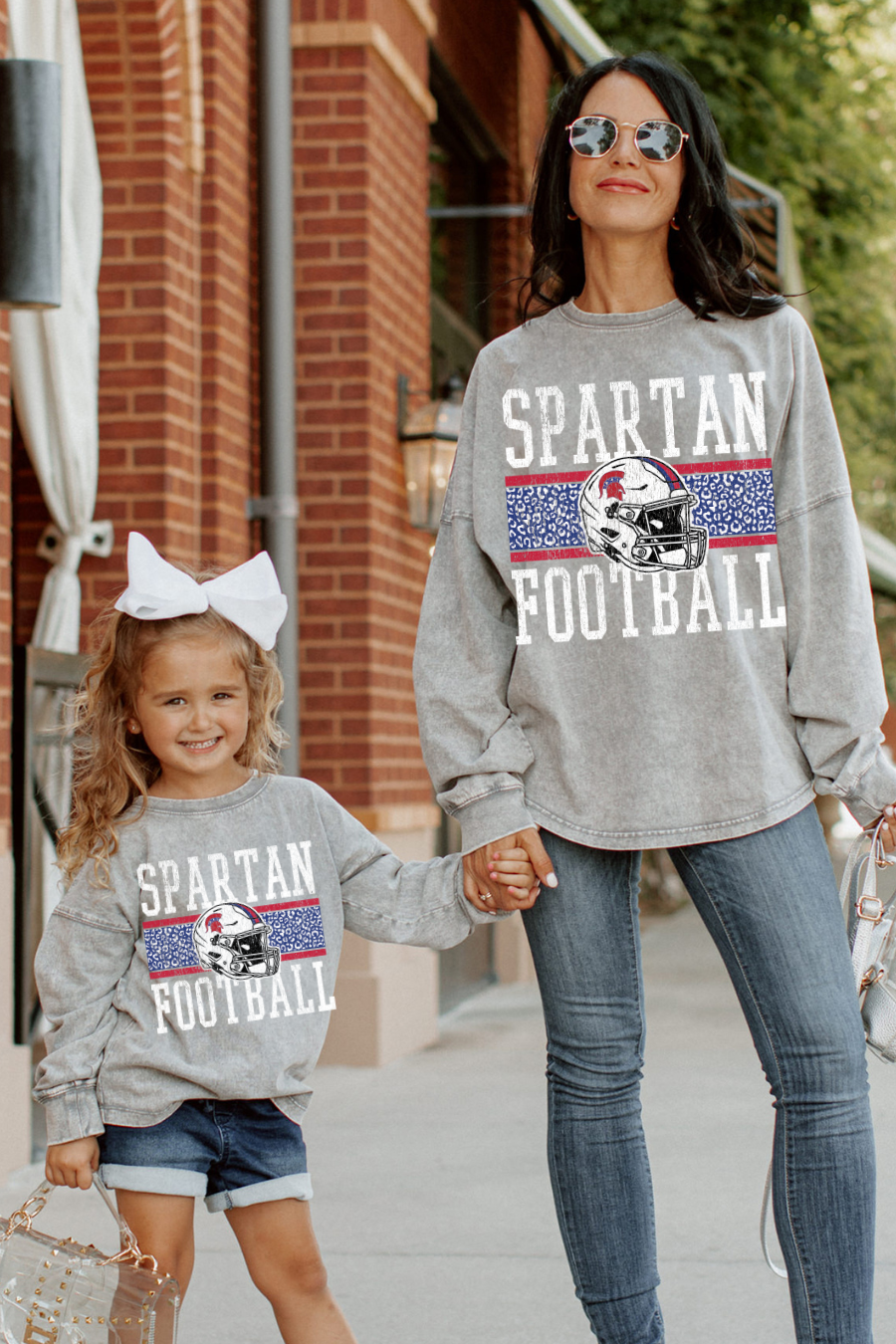 TACKLES AND TOUCHDOWNS FADED WASH PULLOVER YOUTH