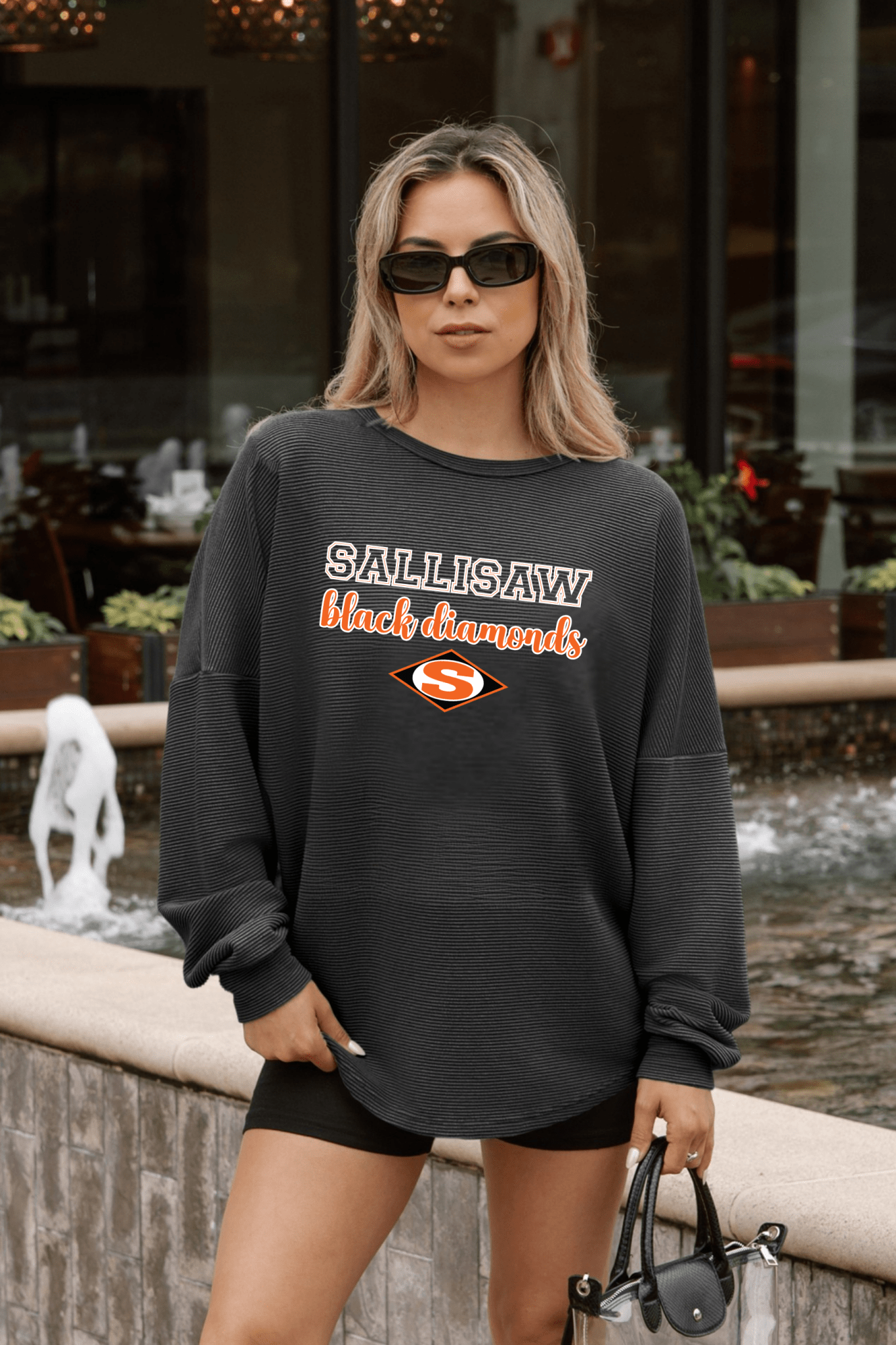 SALLISAW BLACK DIAMONDS WASHED CORDED PULLOVER - The Club