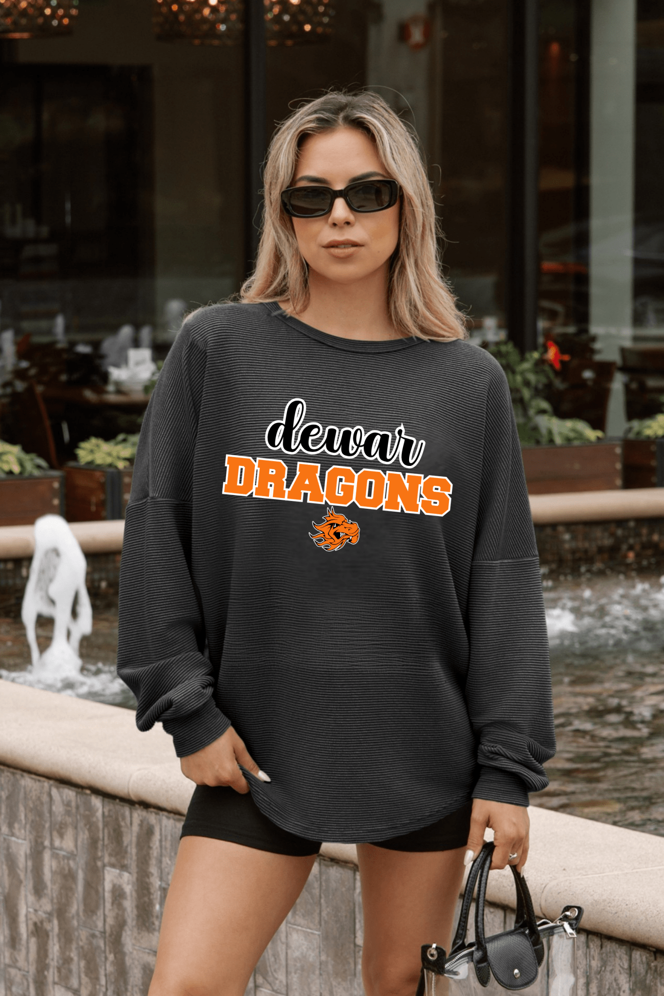 DEWAR DRAGONS WASHED CORDED PULLOVER - The Club