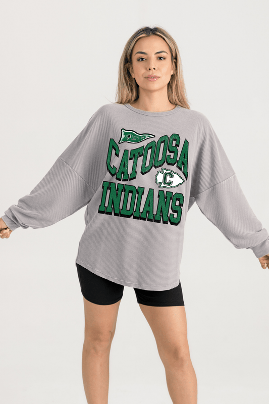 CATOOSA INDIANS WASHED CORDED PULLOVER - The Club