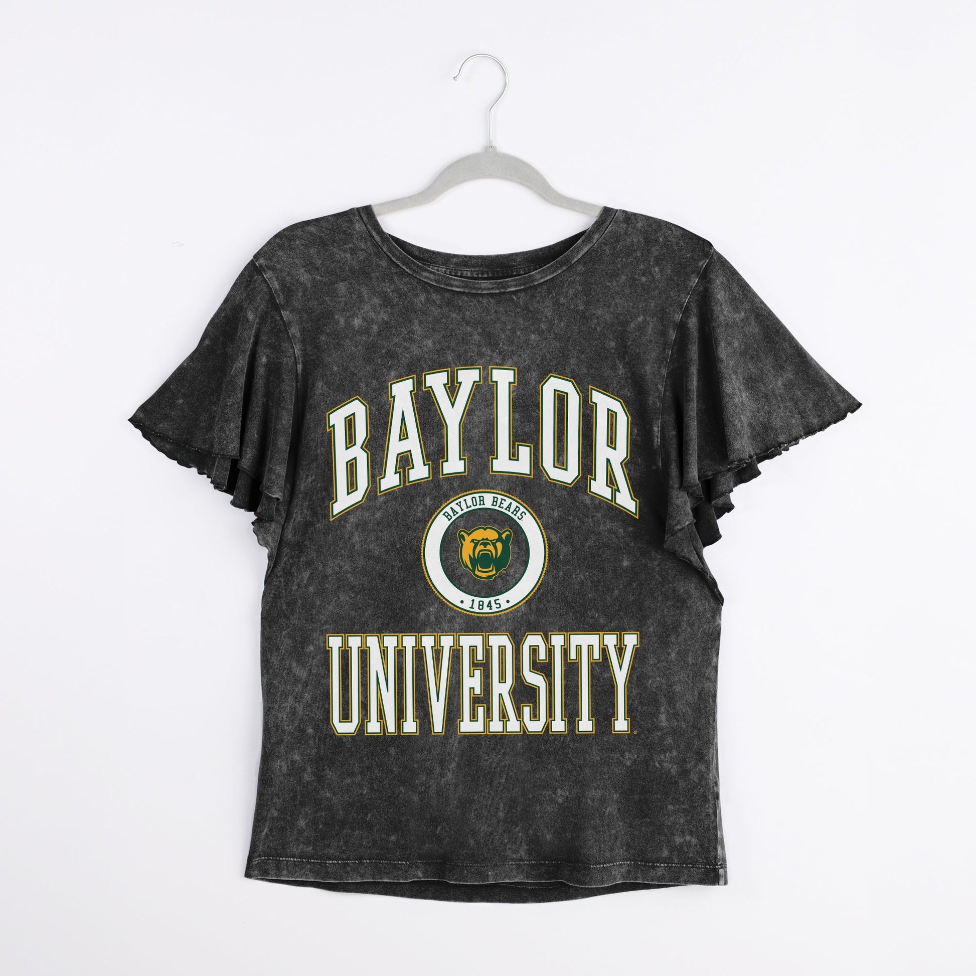 BAYLOR BEARS VICTORY MODE FLUTTER SLEEVE TEE IN BLACK