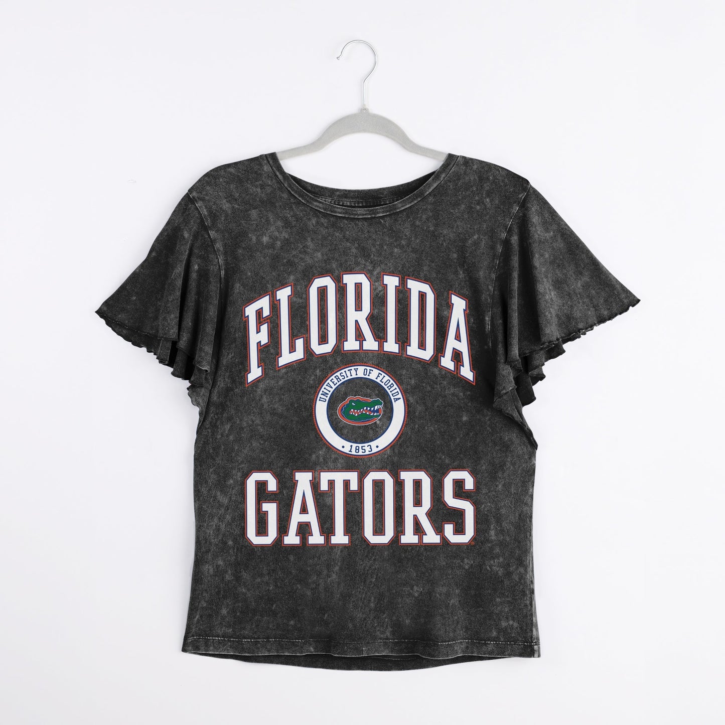 FLORIDA GATORS VICTORY MODE FLUTTER SLEEVE TEE IN BLACK