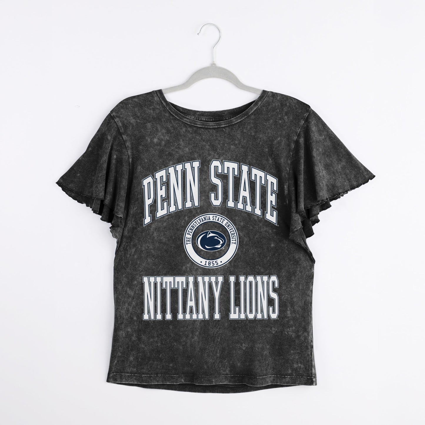 PENN STATE NITTANY LIONS VICTORY MODE FLUTTER SLEEVE TEE IN BLACK