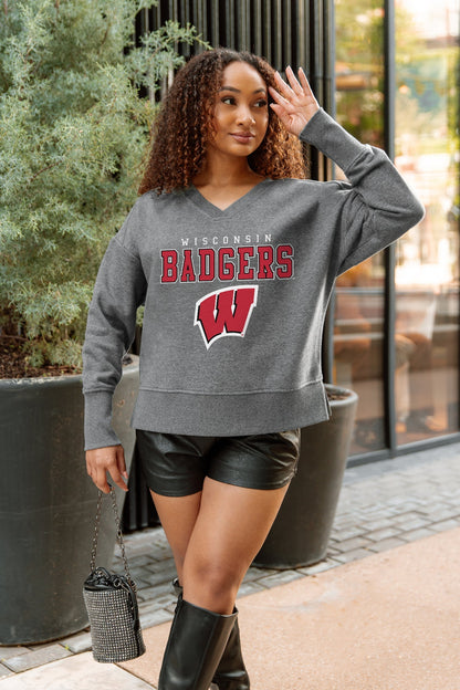 WISCONSIN BADGERS MOST WANTED CLASSIC FRENCH TERRY PULLOVER