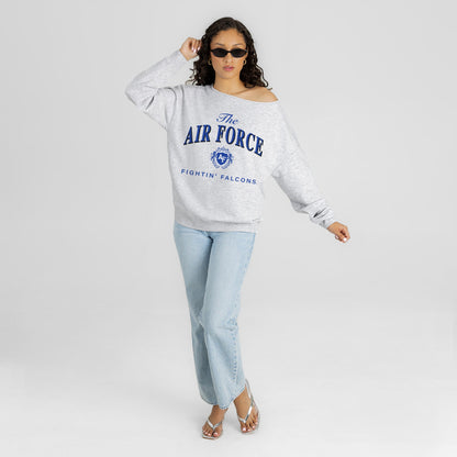 AIR FORCE FALCONS OFFSIDES ENERGY RELAXED OFF-SHOULDER TOP