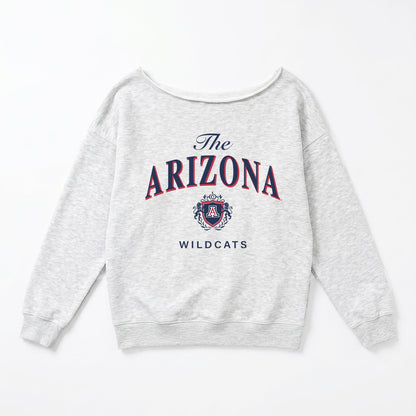 ARIZONA WILDCATS OFFSIDES ENERGY RELAXED OFF-SHOULDER TOP