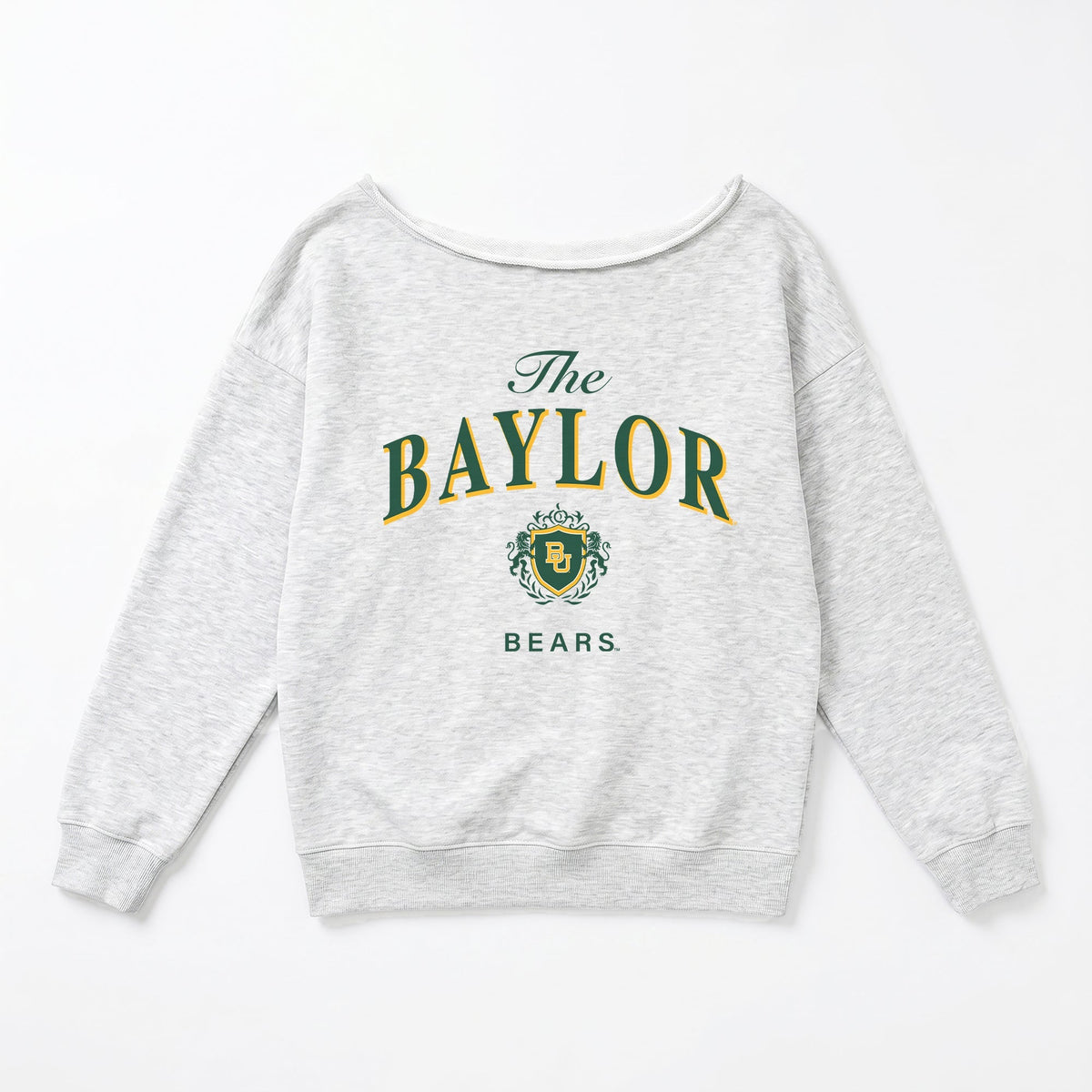 BAYLOR BEARS OFFSIDES ENERGY RELAXED OFF-SHOULDER TOP