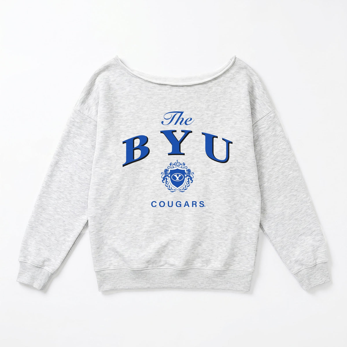 BYU COUGARS OFFSIDES ENERGY RELAXED OFF-SHOULDER TOP
