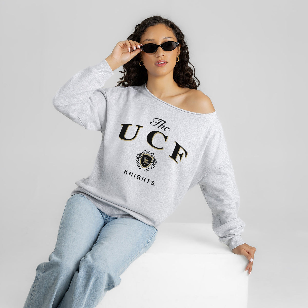 CENTRAL FLORIDA KNIGHTS OFFSIDES ENERGY RELAXED OFF-SHOULDER TOP