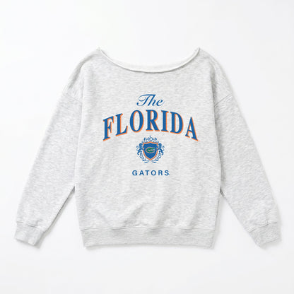 FLORIDA GATORS OFFSIDES ENERGY RELAXED OFF-SHOULDER TOP