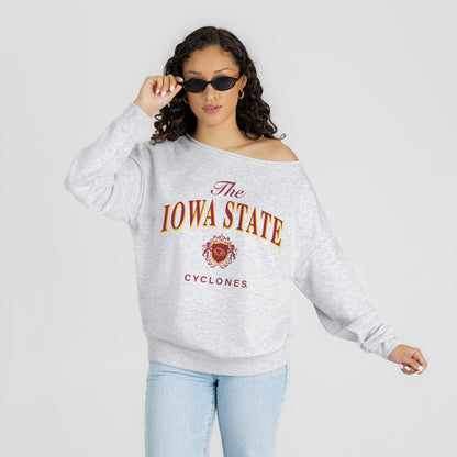 IOWA STATE CYCLONES OFFSIDES ENERGY RELAXED OFF-SHOULDER TOP