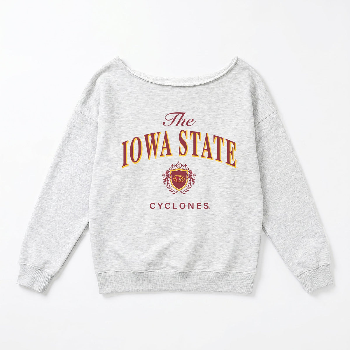 IOWA STATE CYCLONES OFFSIDES ENERGY RELAXED OFF-SHOULDER TOP