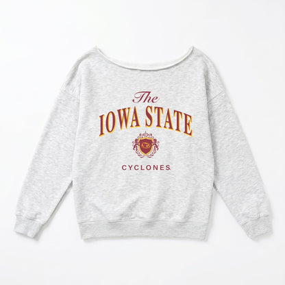IOWA STATE CYCLONES OFFSIDES ENERGY RELAXED OFF-SHOULDER TOP