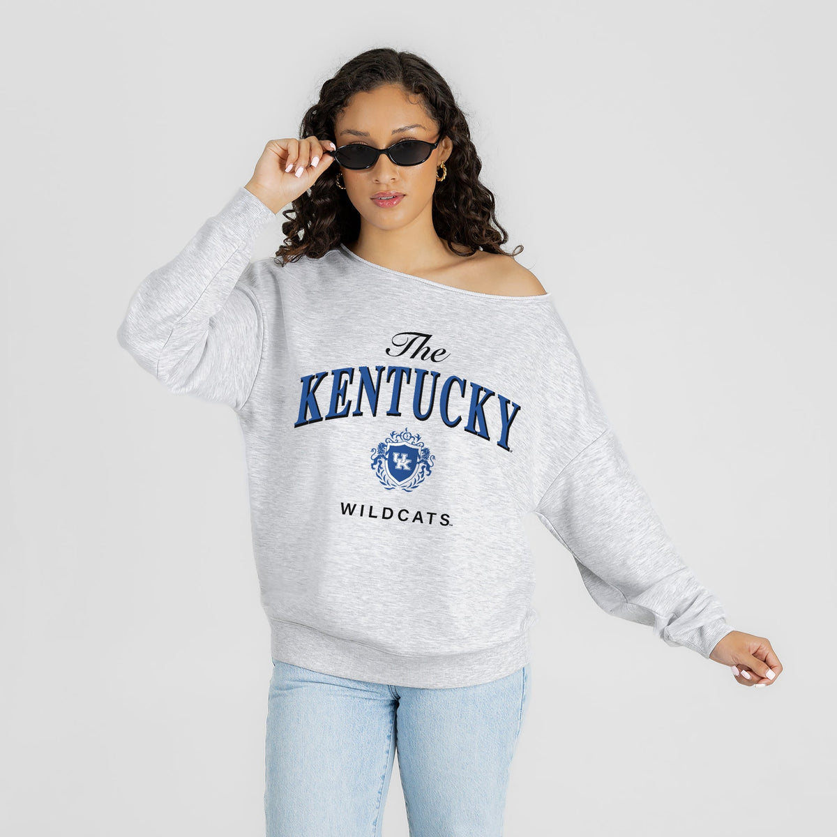 KENTUCKY WILDCATS OFFSIDES ENERGY RELAXED OFF-SHOULDER TOP