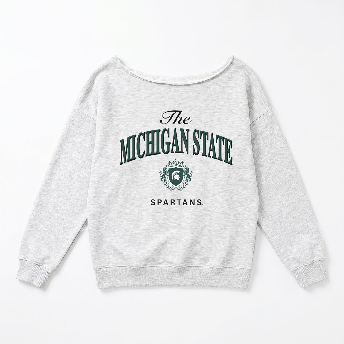 MICHIGAN STATE SPARTANS OFFSIDES ENERGY RELAXED OFF-SHOULDER TOP