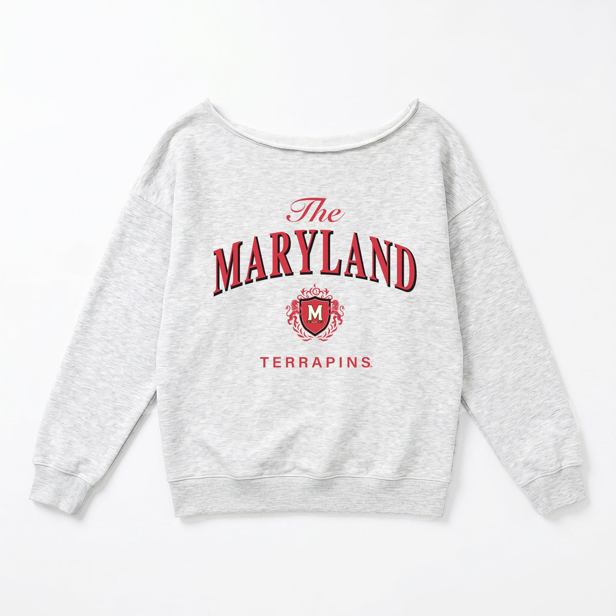 MARYLAND TERRAPINS OFFSIDES ENERGY RELAXED OFF-SHOULDER TOP