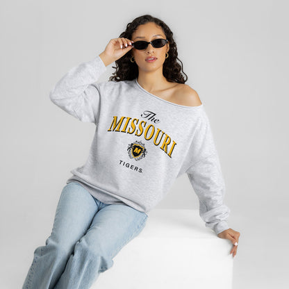 MISSOURI TIGERS OFFSIDES ENERGY RELAXED OFF-SHOULDER TOP