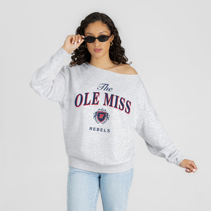 OLE MISS REBELS OFFSIDES ENERGY RELAXED OFF-SHOULDER TOP