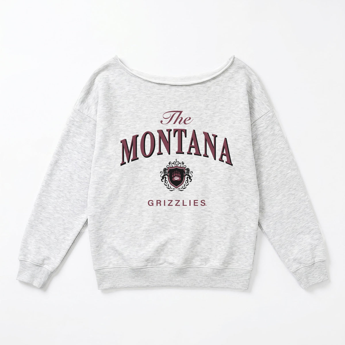 MONTANA GRIZZLIES OFFSIDES ENERGY RELAXED OFF-SHOULDER TOP