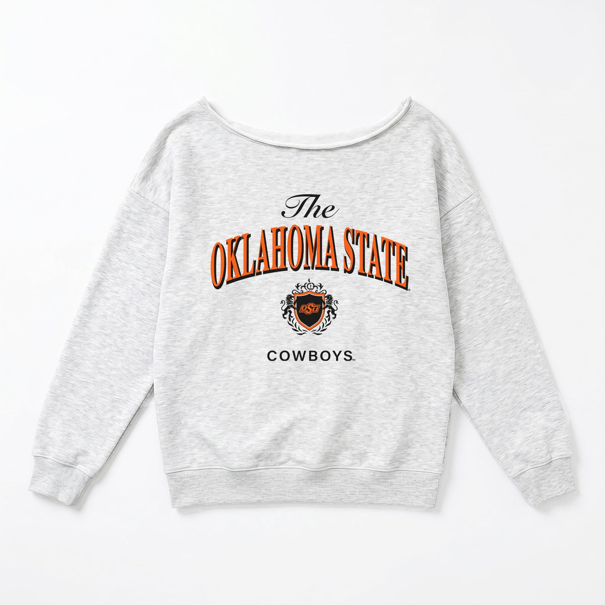 OKLAHOMA STATE COWBOYS OFFSIDES ENERGY RELAXED OFF-SHOULDER TOP