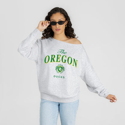 OREGON DUCKS OFFSIDES ENERGY RELAXED OFF-SHOULDER TOP