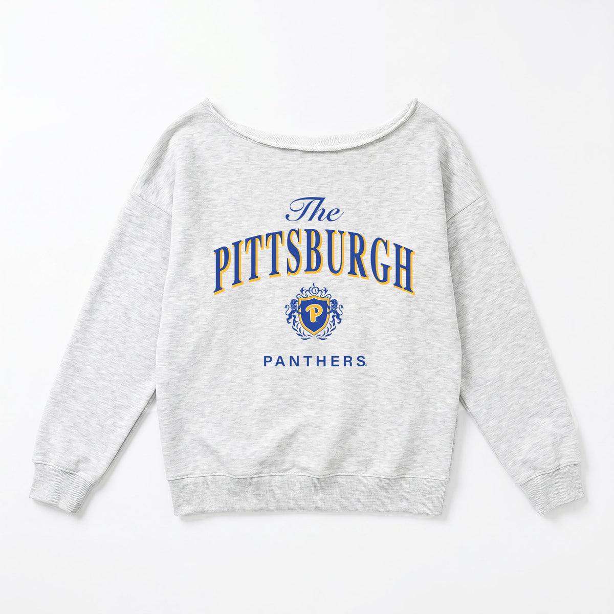 PITTSBURGH PANTHERS OFFSIDES ENERGY RELAXED OFF-SHOULDER TOP