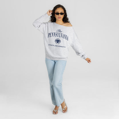 PENN STATE NITTANY LIONS OFFSIDES ENERGY RELAXED OFF-SHOULDER TOP
