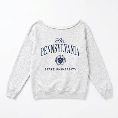 PENN STATE NITTANY LIONS OFFSIDES ENERGY RELAXED OFF-SHOULDER TOP