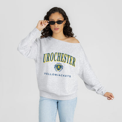 ROCHESTER YELLOWJACKETS OFFSIDES ENERGY RELAXED OFF-SHOULDER TOP