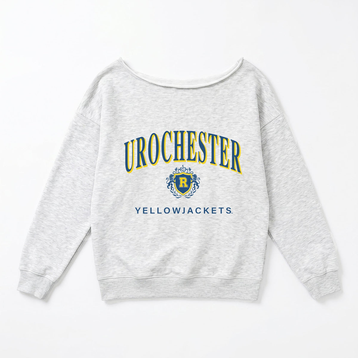 ROCHESTER YELLOWJACKETS OFFSIDES ENERGY RELAXED OFF-SHOULDER TOP