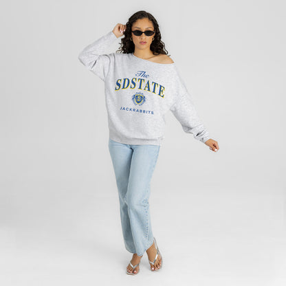 SOUTH DAKOTA STATE JACKRABBITS OFFSIDES ENERGY RELAXED OFF-SHOULDER TOP