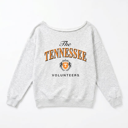 TENNESSEE VOLUNTEERS OFFSIDES ENERGY RELAXED OFF-SHOULDER TOP