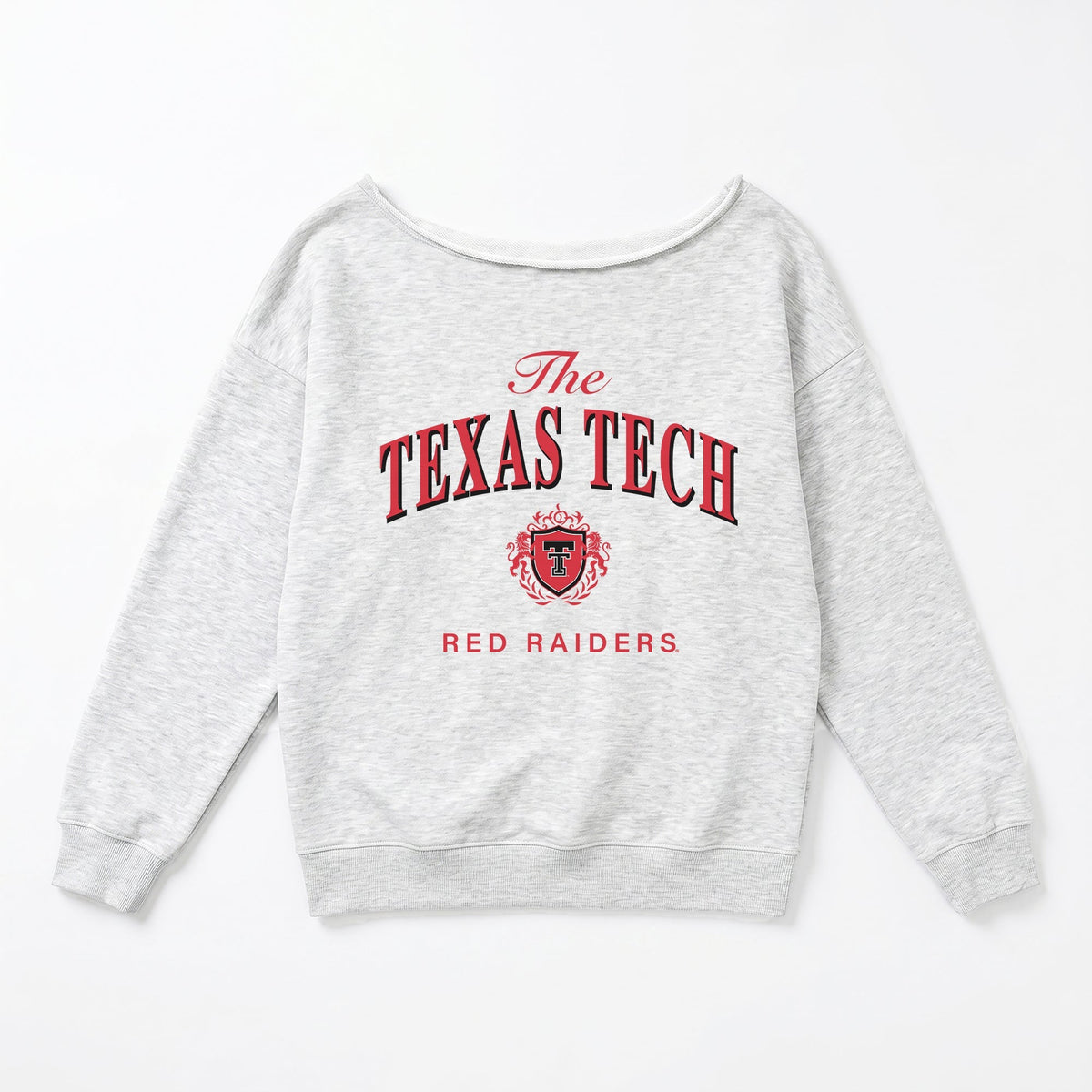 TEXAS TECH RED RAIDERS OFFSIDES ENERGY RELAXED OFF-SHOULDER TOP