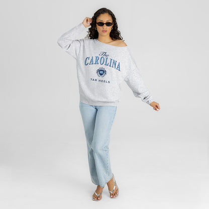NORTH CAROLINA TAR HEELS OFFSIDES ENERGY RELAXED OFF-SHOULDER TOP