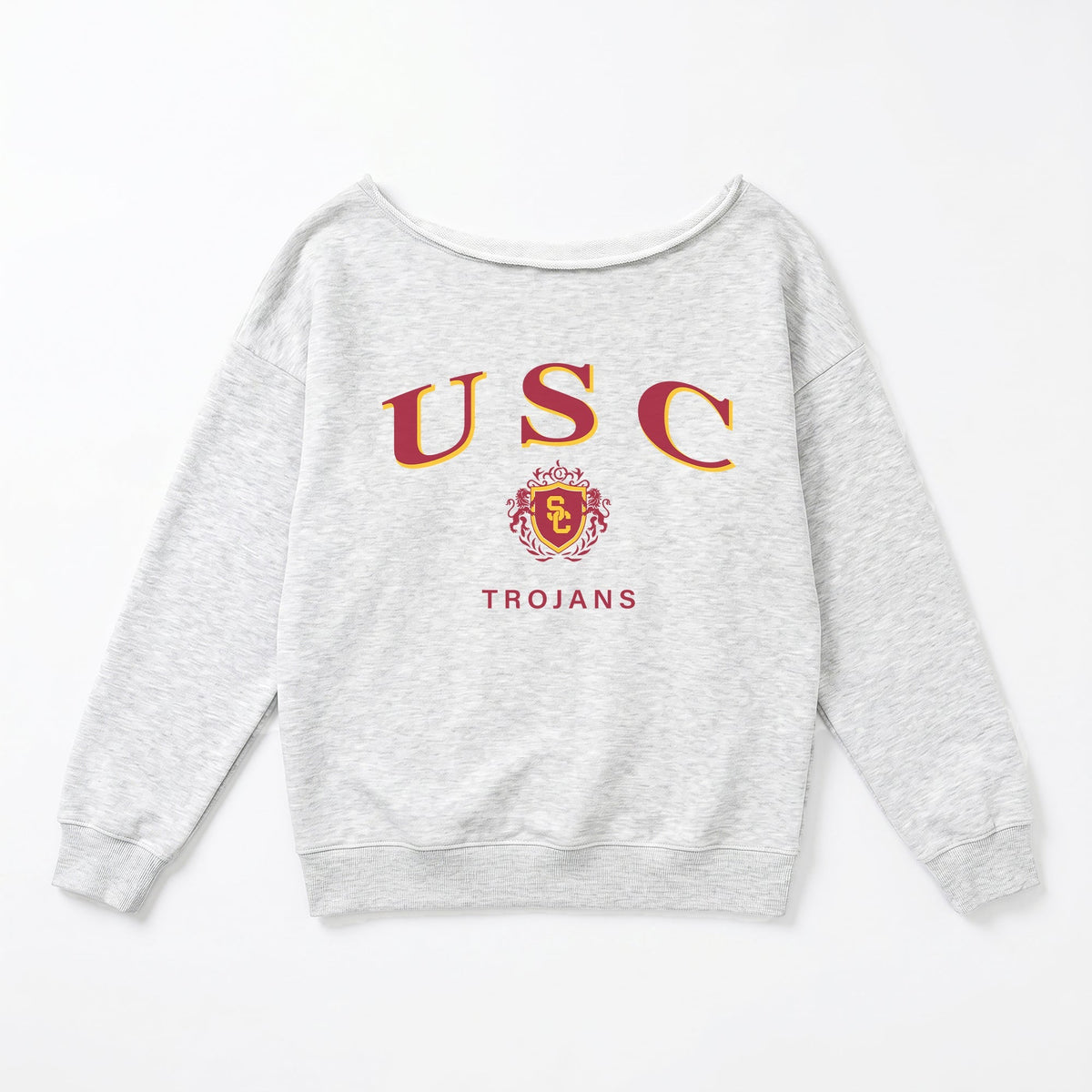 USC TROJANS OFFSIDES ENERGY RELAXED OFF-SHOULDER TOP