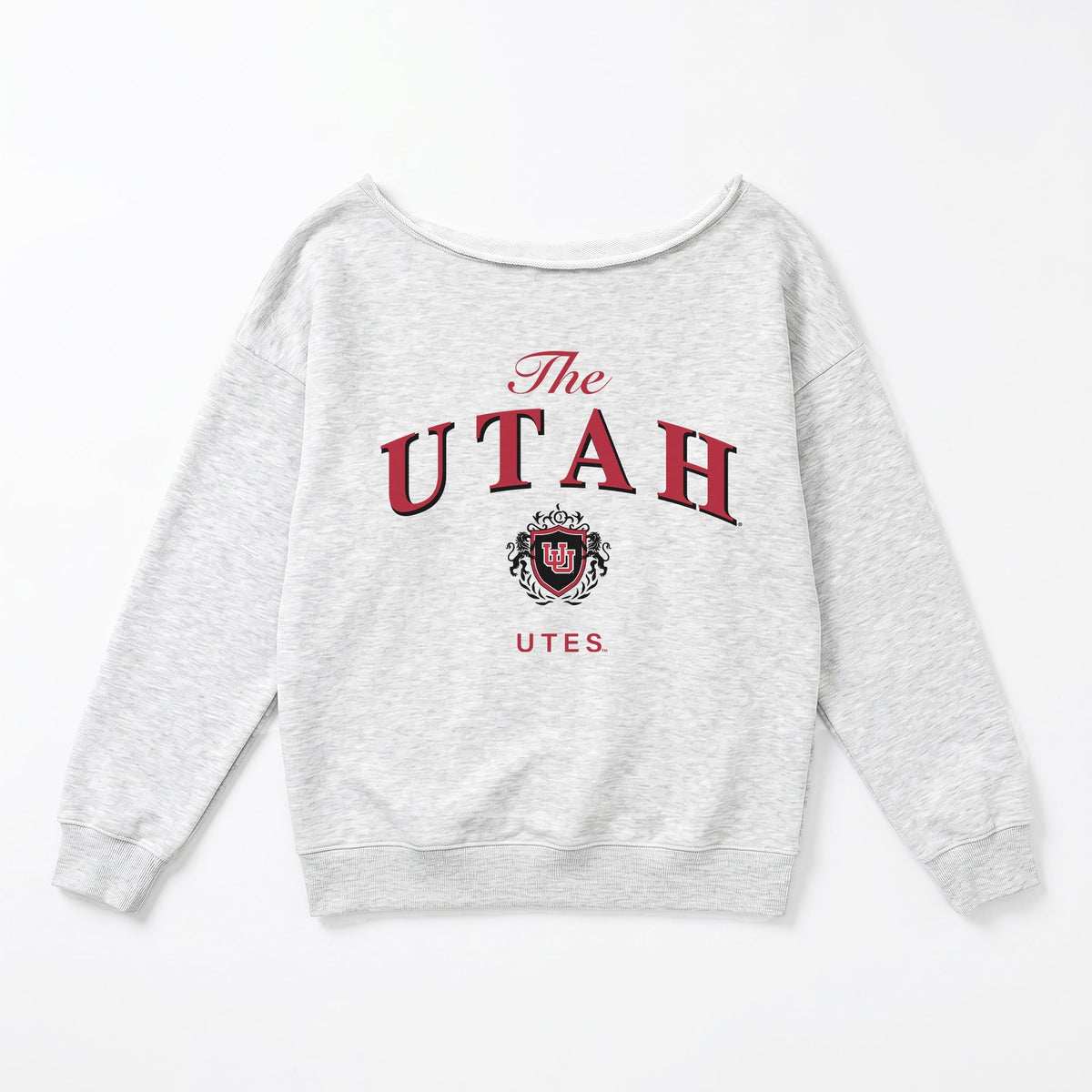UTAH UTES OFFSIDES ENERGY RELAXED OFF-SHOULDER TOP