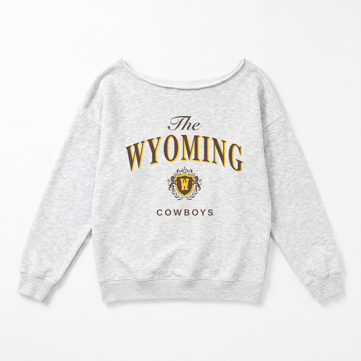 WYOMING COWBOYS OFFSIDES ENERGY RELAXED OFF-SHOULDER TOP