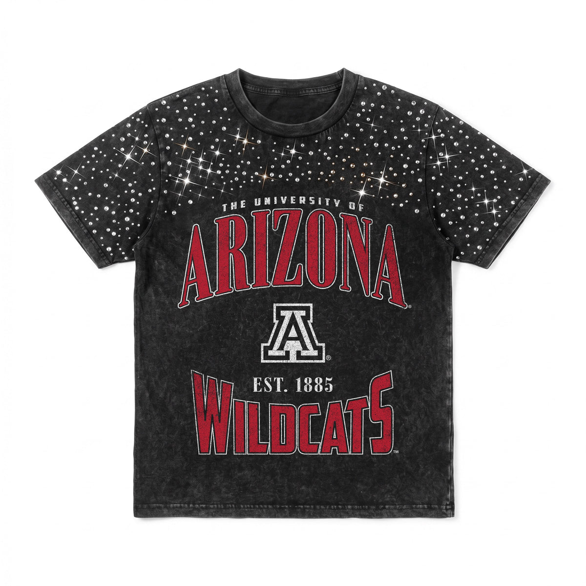 ARIZONA WILDCATS IN THE ZONE VINTAGE WASH RHINESTONE TEE
