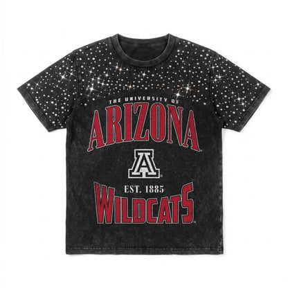 ARIZONA WILDCATS IN THE ZONE VINTAGE WASH RHINESTONE TEE
