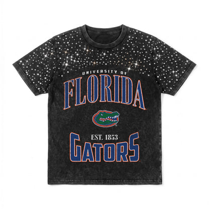 FLORIDA GATORS IN THE ZONE VINTAGE WASH RHINESTONE TEE