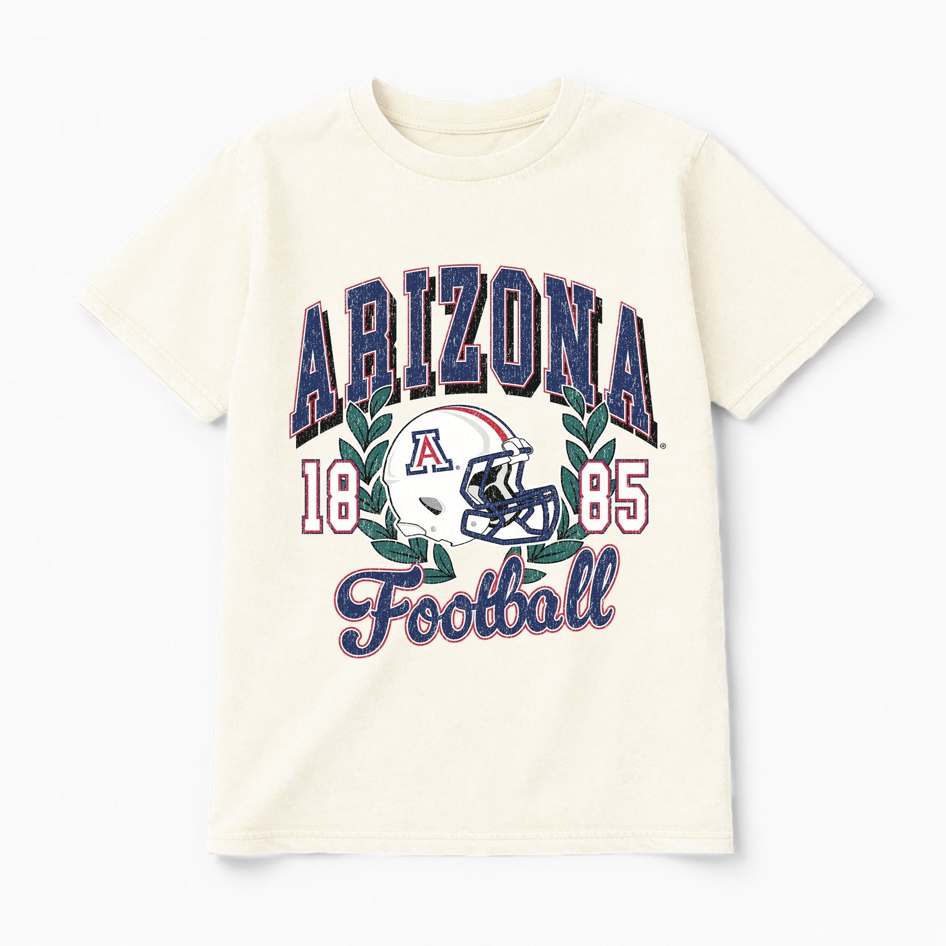 ARIZONA WILDCATS RAISED ON VICTORY CLASSIC FIT COTTON BLEND CREWNECK TEE