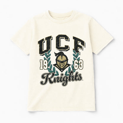 CENTRAL FLORIDA KNIGHTS RAISED ON VICTORY CLASSIC FIT COTTON BLEND CREWNECK TEE