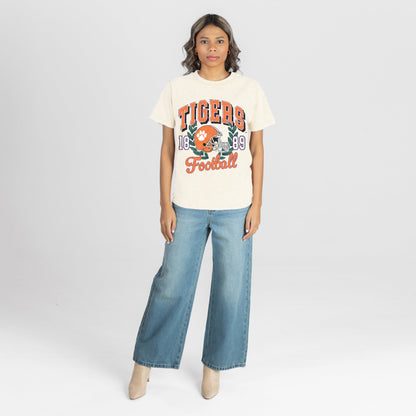 CLEMSON TIGERS RAISED ON VICTORY CLASSIC FIT COTTON BLEND CREWNECK TEE