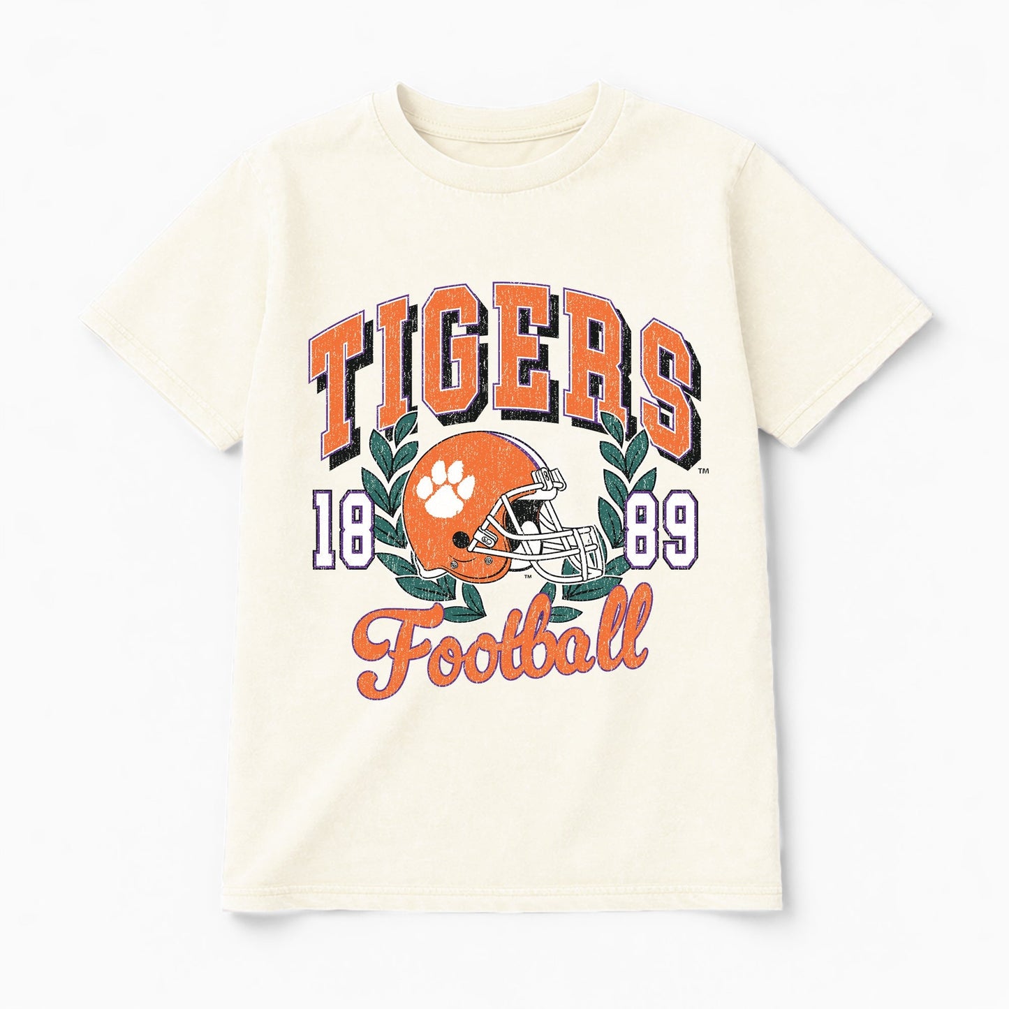 CLEMSON TIGERS RAISED ON VICTORY CLASSIC FIT COTTON BLEND CREWNECK TEE
