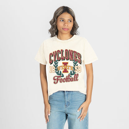 IOWA STATE CYCLONES RAISED ON VICTORY CLASSIC FIT COTTON BLEND CREWNECK TEE