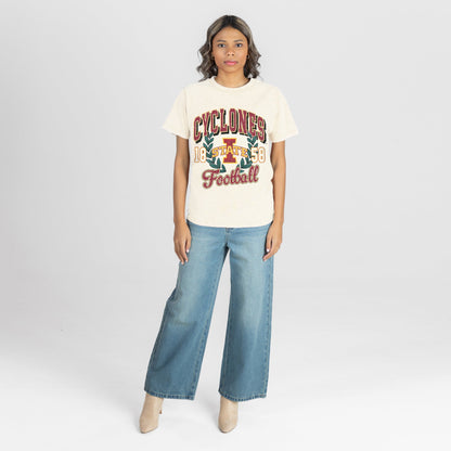 IOWA STATE CYCLONES RAISED ON VICTORY CLASSIC FIT COTTON BLEND CREWNECK TEE